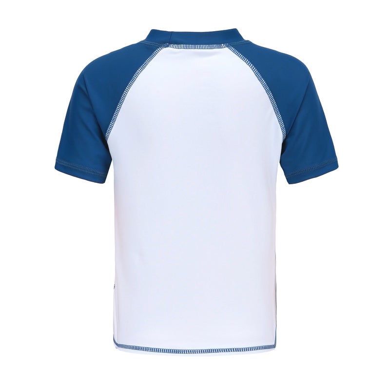 HowJoJo Big Boys Short Sleeve Rash Guard Shirts Swim Shirt UPF 50+ White Size 14/12-14 - Image 2